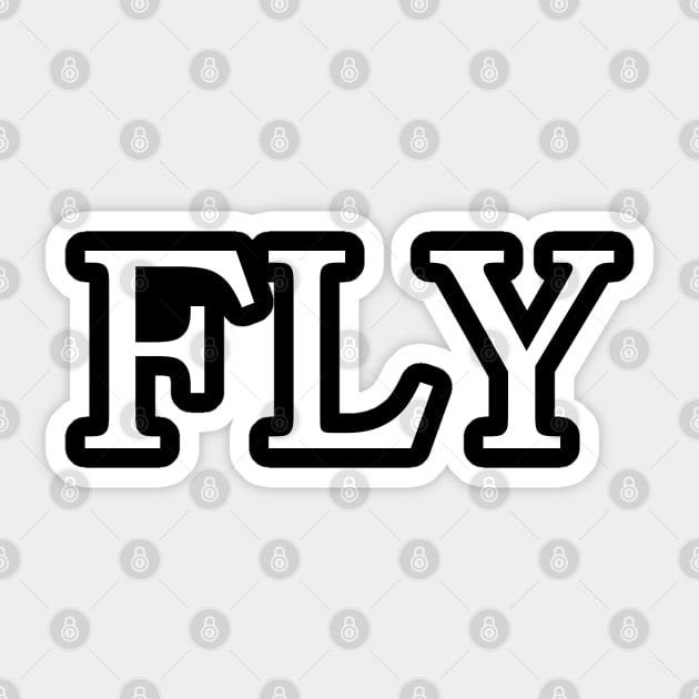 Fly Sticker by AislingKiera